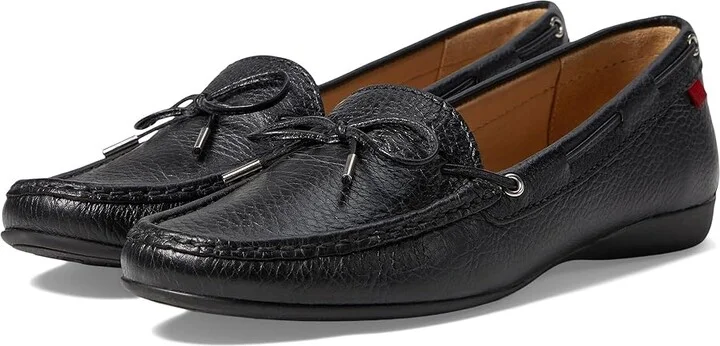 Marc Joseph New York Diana St Women's Flat Shoes Black Grainy : 11 M, Leather
