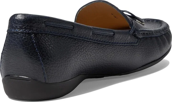 Marc Joseph New York Diana St Women's Flat Shoes Navy Grainy : 5 M, Leather - Image 4