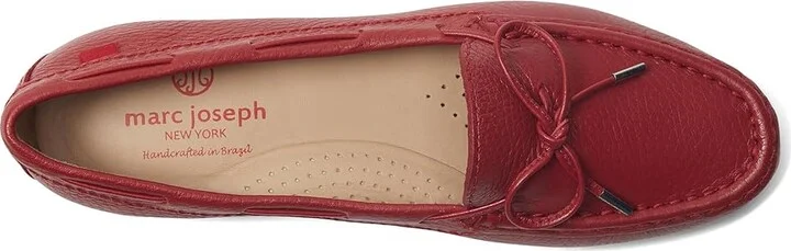 Marc Joseph New York Diana St Women's Flat Shoes Red Grainy : 7.5 M, Leather - Image 2