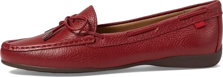 Marc Joseph New York Diana St Women's Flat Shoes Red Grainy : 7.5 M, Leather - Image 6