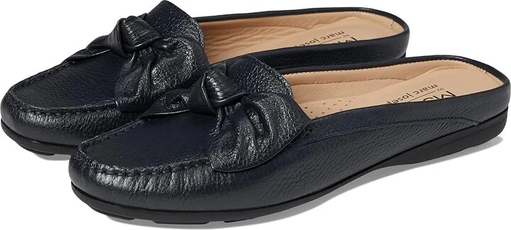 Marc Joseph New York Diane Street Women's Shoes Navy Grainy : 5 M, Leather