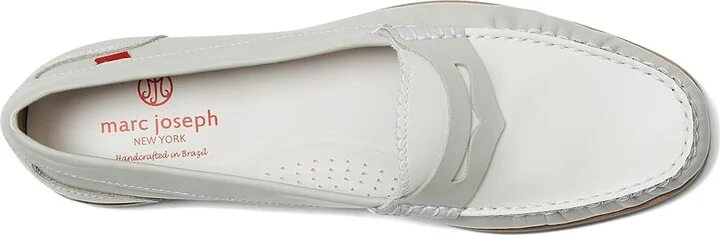 Marc Joseph New York East Village 2.0 Women's Shoes Ash White Pollished Napa : 9.5 M, Leather - Image 2