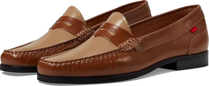 Marc Joseph New York East Village 2.0 Women's Shoes Cognac & Sand Pollished Napa : 8.5 M, Leather