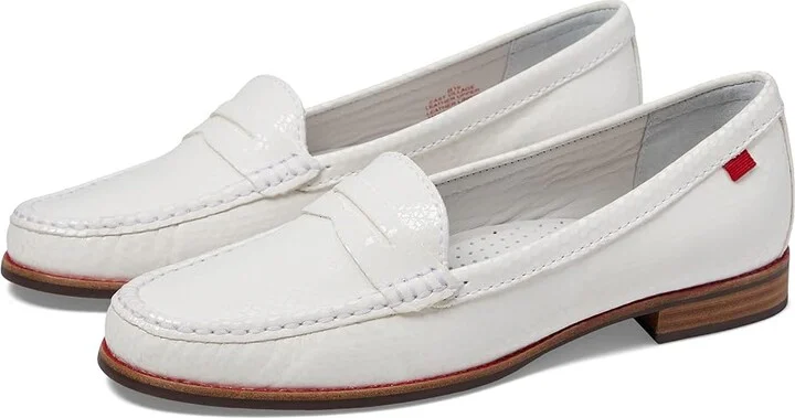 Marc Joseph New York East Village Women's Shoes White Snake : 5 M, Leather/Patent Leather