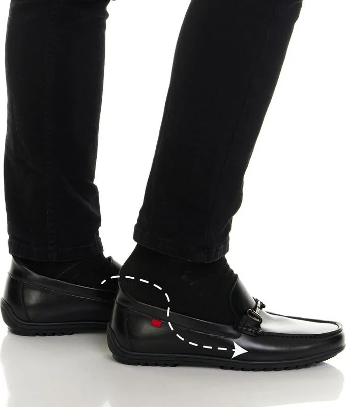 Marc Joseph New York Elliot Road Hands-Free Slip On Technology Leather Buckle Loafers - Image 6