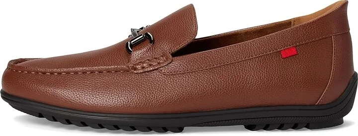 Marc Joseph New York Elliot Road (Hands Free Technology) Men's Slip on Shoes Cognac : 10 M, Leather - Image 6