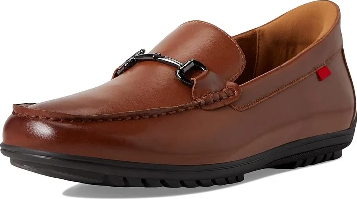 Marc Joseph New York Elliot Road (Hands Free Technology) Men's Slip on Shoes Cognac Leather : 8 M - Image 5