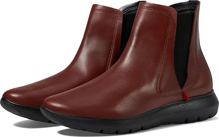 Marc Joseph New York Fairmount Ave Bootie Women's Shoes Mahogany Burnished Napa : 8 M, Leather