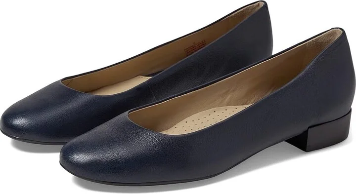 Marc Joseph New York Ferris Flat 2.0 Women's Flat Shoes Navy Napa Soft : 5 M, Leather