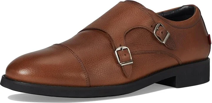 Marc Joseph New York Fulton Street Men's Lace Up Wing Tip Shoes Cognac Grainy : 8.5 M, Leather - Image 5