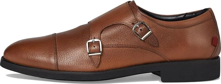 Marc Joseph New York Fulton Street Men's Lace Up Wing Tip Shoes Cognac Grainy : 8.5 M, Leather - Image 6