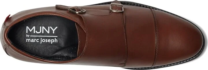 Marc Joseph New York Fulton Street Men's Lace Up Wing Tip Shoes Havana Napa : 11 M, Leather - Image 2