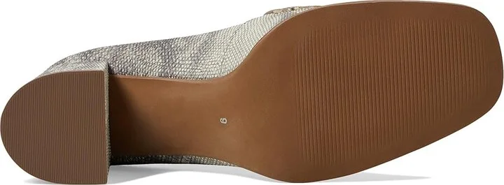Marc Joseph New York Gardenia LN High Women's Heels Beige Lizard Embossed : 8.5 M, Leather - Image 3