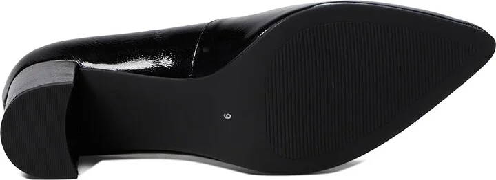 Marc Joseph New York Garrett PL Pump Women's Shoes Black Svelte Patent : 6 M, Leather - Image 3