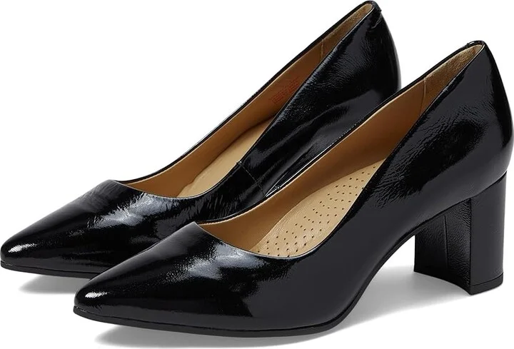 Marc Joseph New York Garrett PL Pump Women's Shoes Black Svelte Patent : 6 M, Leather