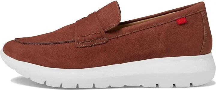 Marc Joseph New York Grace Street Women's Flat Shoes Argile Italo Grainy : 10 M, Leather - Image 6
