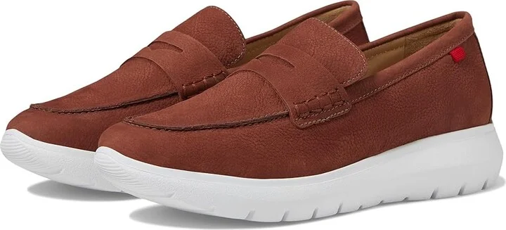 Marc Joseph New York Grace Street Women's Flat Shoes Argile Italo Grainy : 10 M, Leather