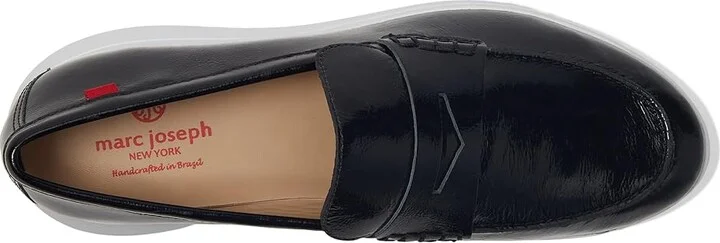 Marc Joseph New York Grace Street Women's Flat Shoes Black Svelte Patent : 9 M, Leather - Image 2