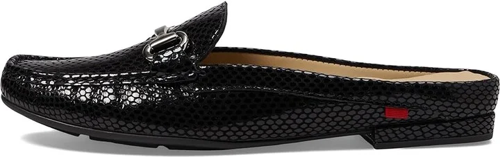 Marc Joseph New York Grand Mule Women's Flat Shoes Black Snake : 6.5 M, Leather/Rubber - Image 5