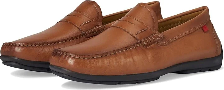 Marc Joseph New York Hamilton Pl Men's Lace Up Wing Tip Shoes Whiskey Brushed Napa : 10 M, Leather