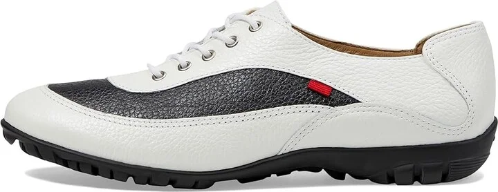 Marc Joseph New York Hampton Golf Women's Golf Shoes White & Black Pearlized Grainy : 7 M, Leather - Image 6