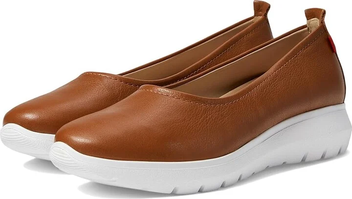 Marc Joseph New York Jamie Street Women's Flat Shoes Cognac Napa Soft : 8.5 M, Leather