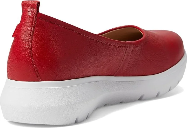 Marc Joseph New York Jamie Street Women's Flat Shoes Red Napa Soft : 7 M, Leather - Image 4