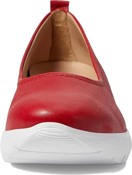 Marc Joseph New York Jamie Street Women's Flat Shoes Red Napa Soft : 7 M, Leather - Image 5