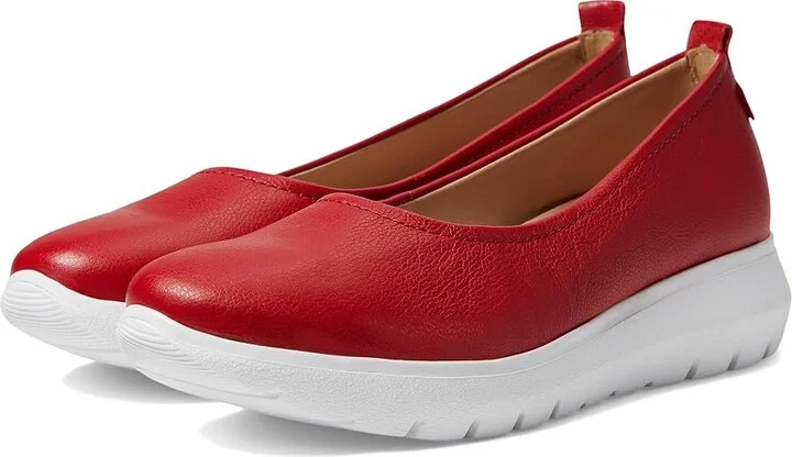 Marc Joseph New York Jamie Street Women's Flat Shoes Red Napa Soft : 7 M, Leather