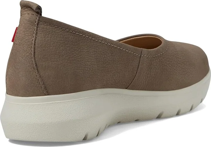 Marc Joseph New York Jamie Street Women's Flat Shoes Taupe Nobuck : 9 M, Leather - Image 4
