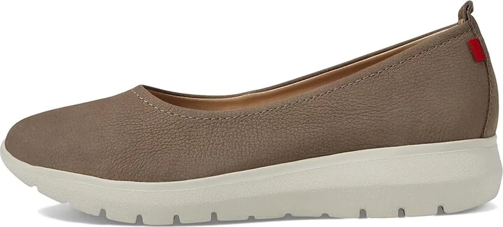 Marc Joseph New York Jamie Street Women's Flat Shoes Taupe Nobuck : 9 M, Leather - Image 6