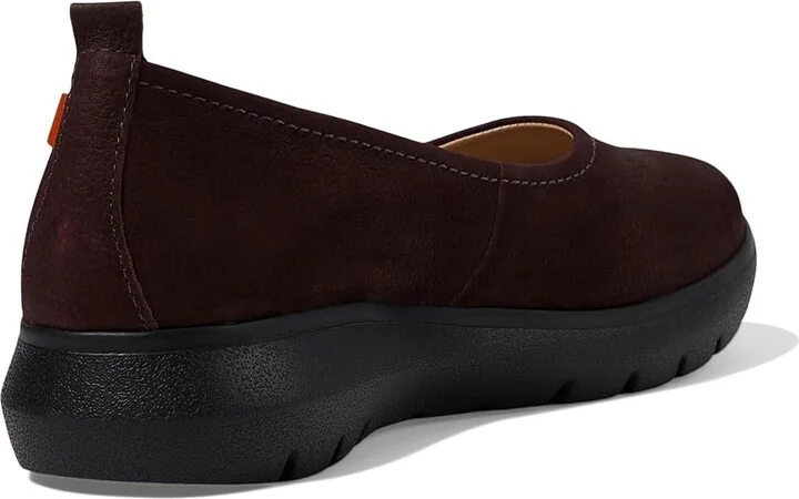 Marc Joseph New York Jamie Street Women's Flat Shoes Wine Nobuck : 8 M, Leather - Image 4