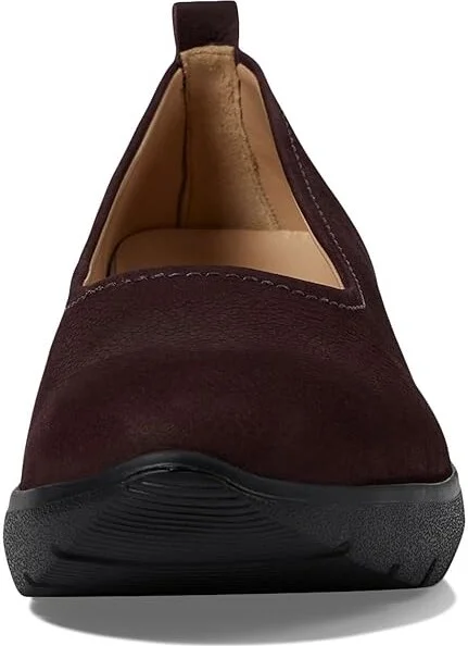Marc Joseph New York Jamie Street Women's Flat Shoes Wine Nobuck : 8 M, Leather - Image 5