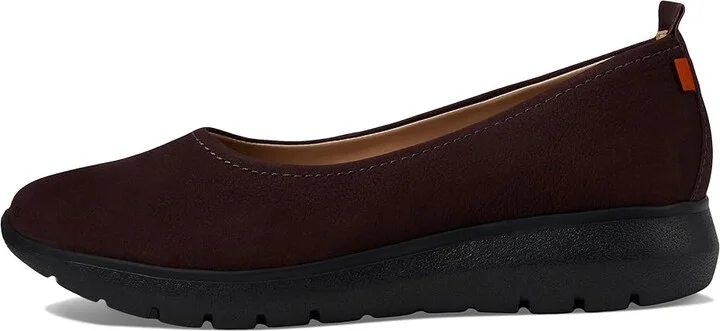 Marc Joseph New York Jamie Street Women's Flat Shoes Wine Nobuck : 8 M, Leather - Image 6