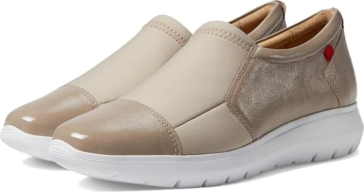 Marc Joseph New York Jay Street 2.0 Women's Walking Shoes Nude Svelte patent : 7.5 M, Leather/Textile