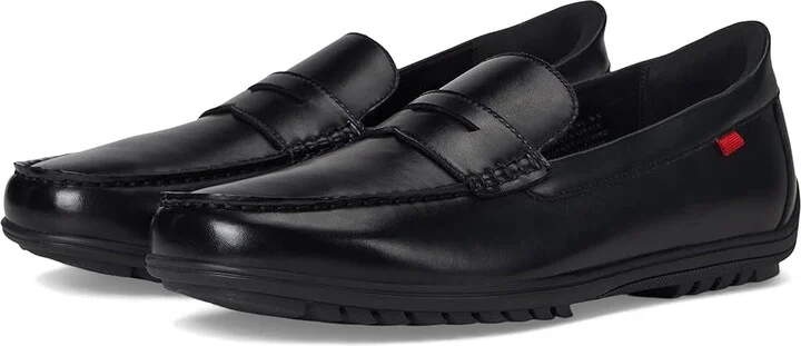 Marc Joseph New York John Street (Hands Free Technology) Men's Slip on Shoes Black Leather : 10 M