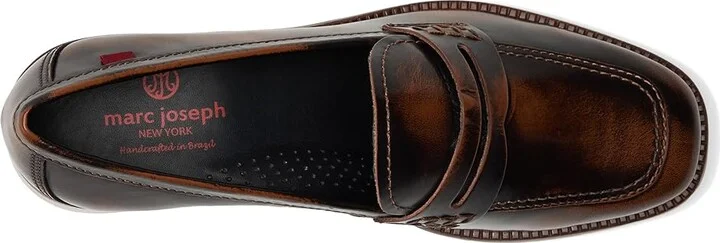 Marc Joseph New York Kathleen CT Women's Flat Shoes Cognac Burnished Napa : 10 M, Leather - Image 2