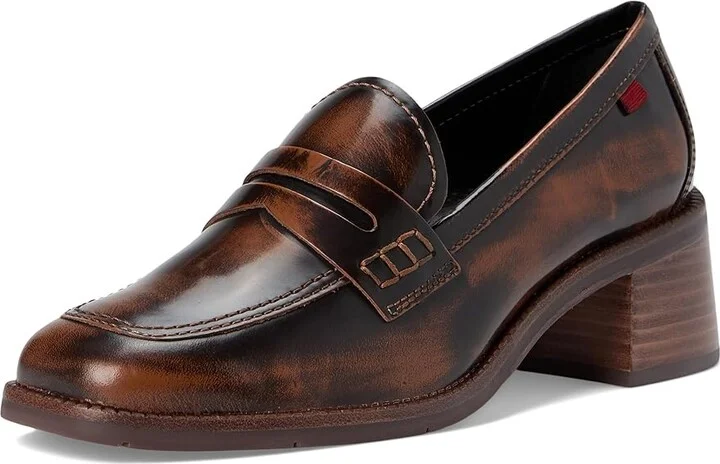 Marc Joseph New York Kathleen CT Women's Flat Shoes Cognac Burnished Napa : 10 M, Leather - Image 5