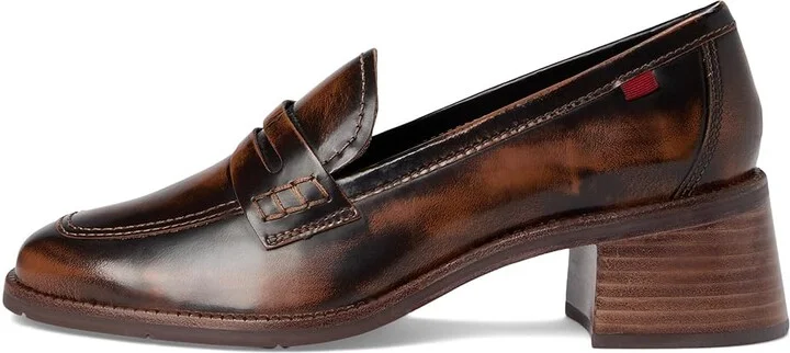 Marc Joseph New York Kathleen CT Women's Flat Shoes Cognac Burnished Napa : 10 M, Leather - Image 6