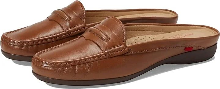 Marc Joseph New York Lawrence Mule Women's Shoes Tan Nappa : 5.5 M