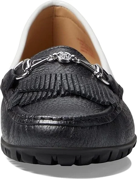 Marc Joseph New York Lexington Golf Women's Golf Shoes Black/White Pearlized Grainy : 6 M, Leather - Image 5