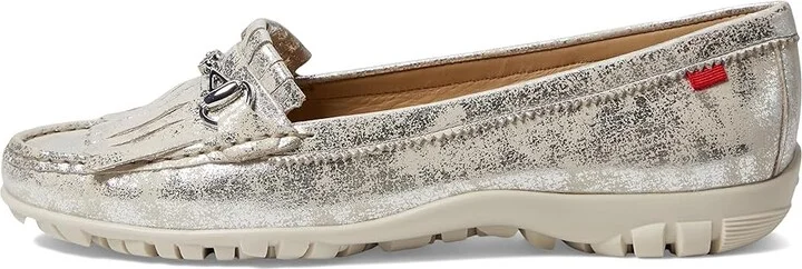 Marc Joseph New York Lexington Golf Women's Golf Shoes Silver Washed : 8.5 M, Leather - Image 6