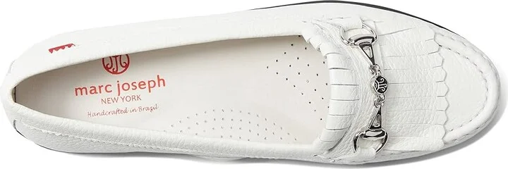 Marc Joseph New York Lexington Golf Women's Golf Shoes White Grainy/Black Sole : 11 M, Leather - Image 2