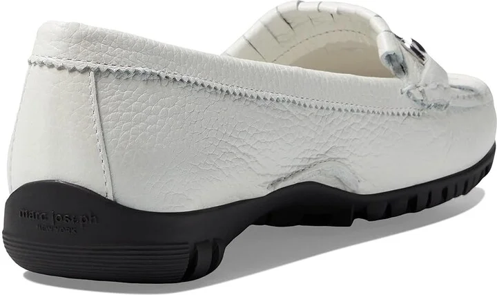 Marc Joseph New York Lexington Golf Women's Golf Shoes White Grainy/Black Sole : 11 M, Leather - Image 4