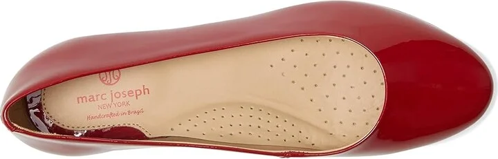 Marc Joseph New York Madison Flat Women's Flat Shoes Campari Patent : 7 M, Leather - Image 2
