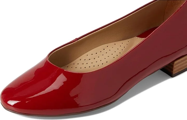 Marc Joseph New York Madison Flat Women's Flat Shoes Campari Patent : 7 M, Leather - Image 7
