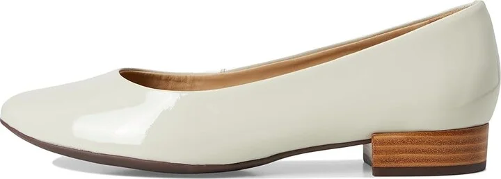 Marc Joseph New York Madison Flat Women's Flat Shoes Ivory Patent : 7.5 M, Leather - Image 6