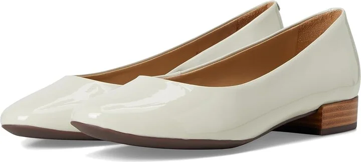 Marc Joseph New York Madison Flat Women's Flat Shoes Ivory Patent : 7.5 M, Leather