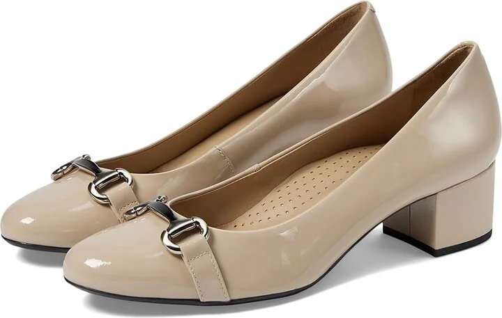 Marc Joseph New York MADISON Women's Flat Shoes Nude Patent : 7 M, Leather