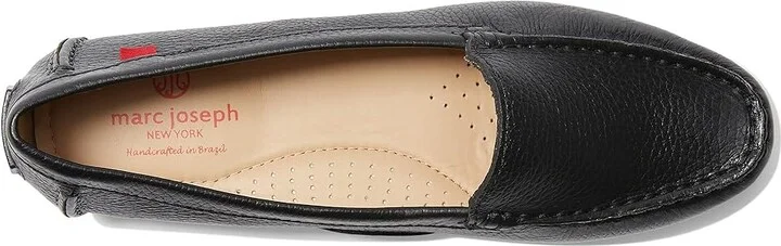 Marc Joseph New York Manhasset Women's Shoes Black Tumbled Grainy : 5 M, Leather - Image 2